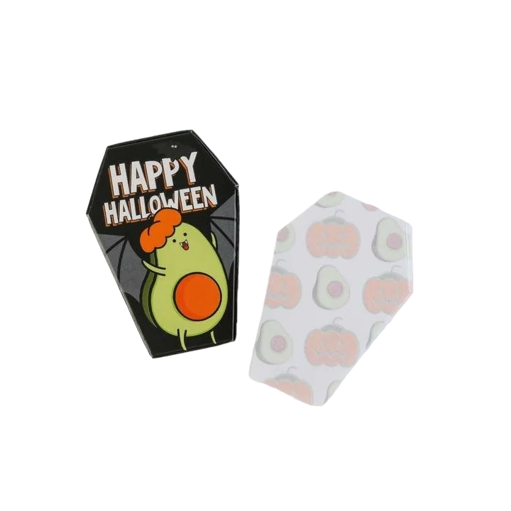 

Листы для записей в коробке-гробик, 200 шт. Happy Halloween, Разноцветный