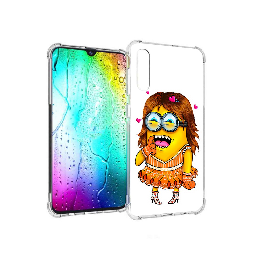 

Чехол MyPads Tocco для Samsung Galaxy A30s Миньон девочка (PT226907.519.116), Прозрачный, Tocco