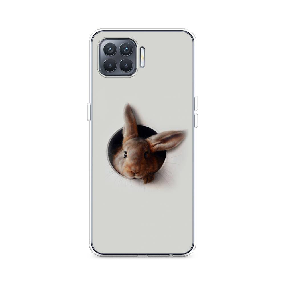 

Чехол для Oppo Reno 4 Lite/A93 "Любопытный кролик", Серый;коричневый, 254550-1