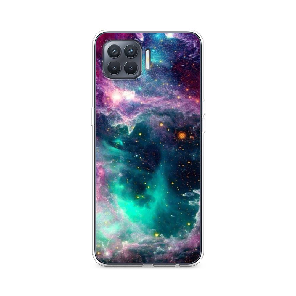 

Чехол для Oppo Reno 4 Lite/A93 "Звездные облака", Розовый;бежевый, 254550-2