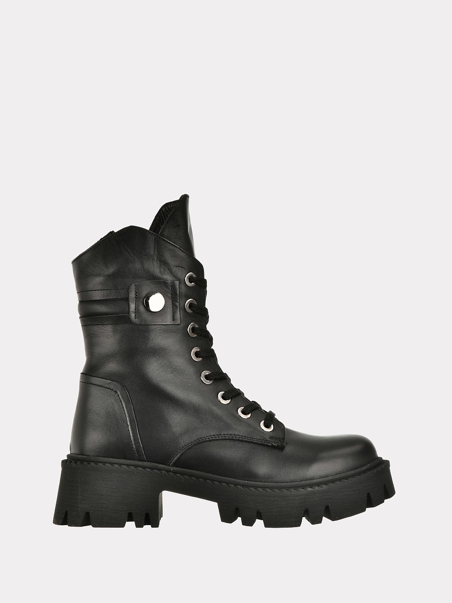 

Ботинки женские Versiya shop 4501 черные 38 RU, Черный, 4501