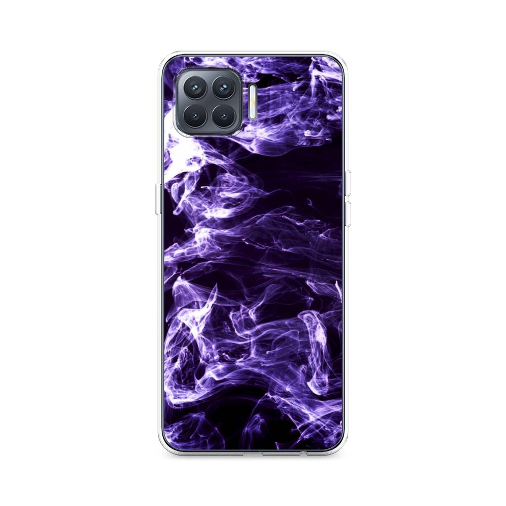 

Чехол для Oppo Reno 4 Lite/A93 "Фиолетовый дым", Фиолетовый;белый;черный, 254550-3