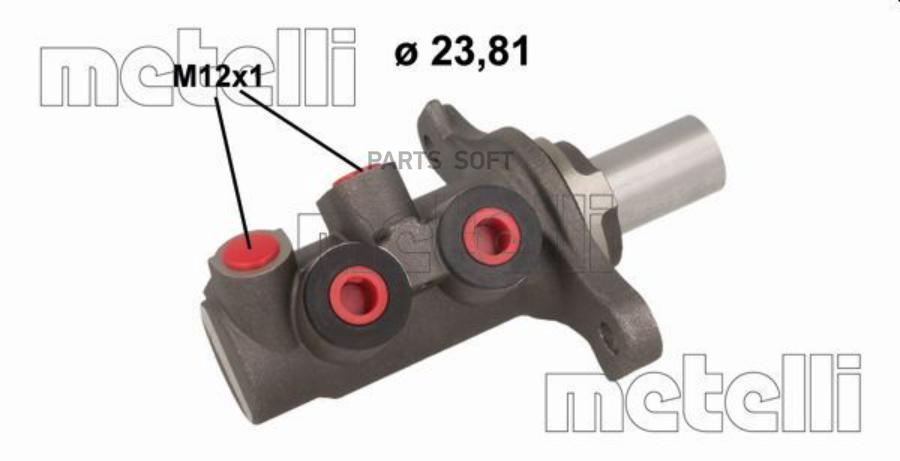 

METELLI 05-1136 Цилиндр тормозной главный