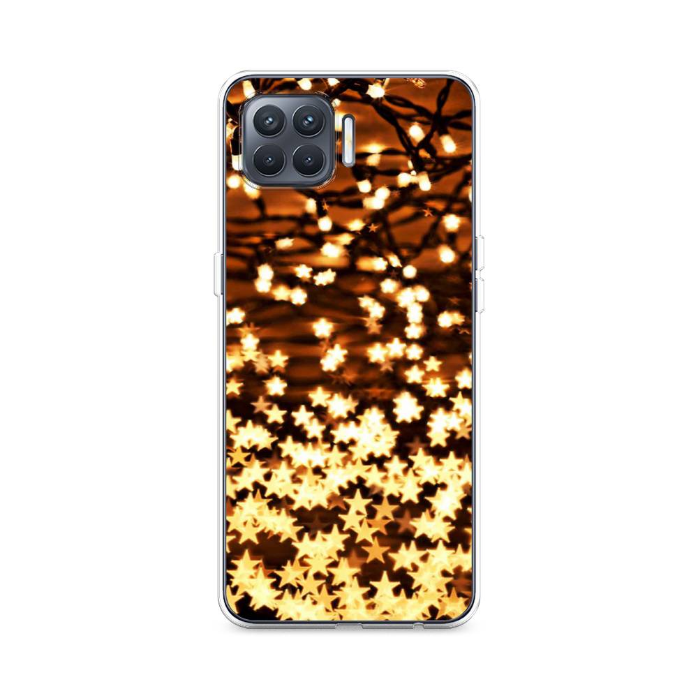 

Чехол для Oppo Reno 4 Lite/A93 "Новогодняя гирлянда", Золотистый, 254550-5
