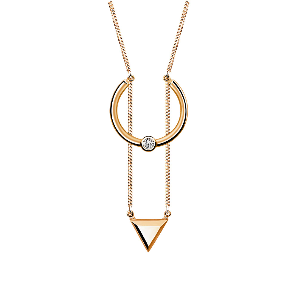 

Колье из серебра 45 см AQUAMARINE 73554А_925_з, 73554А_925_з