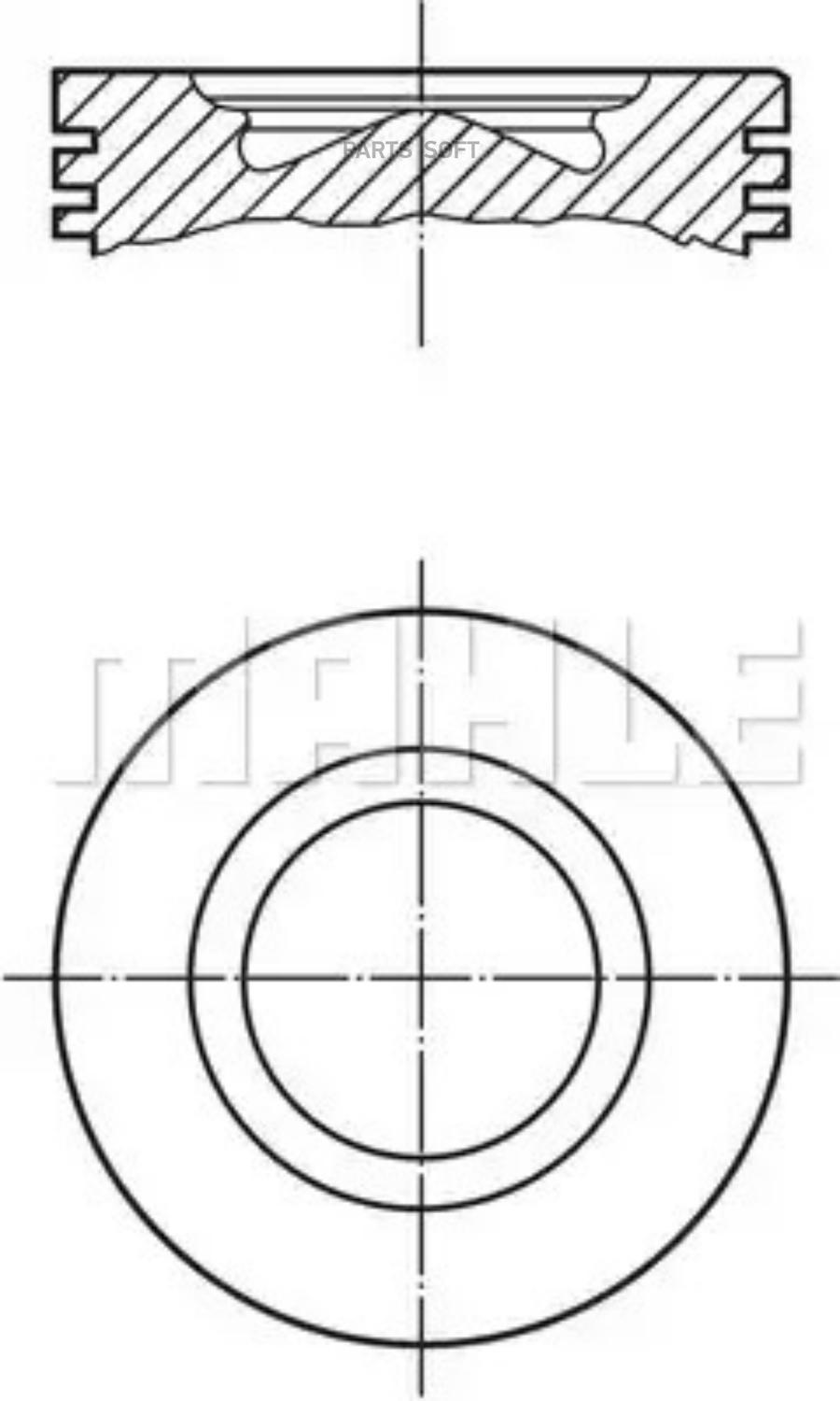 

Поршнекомплект Mahle/Knecht 0096800 d125 6X