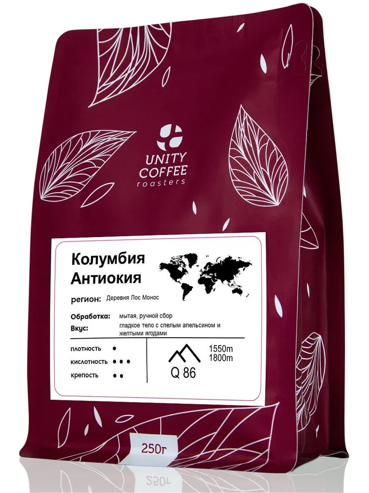 

Кофе молотый Unity coffee Колумбия Антиокия 250 гр