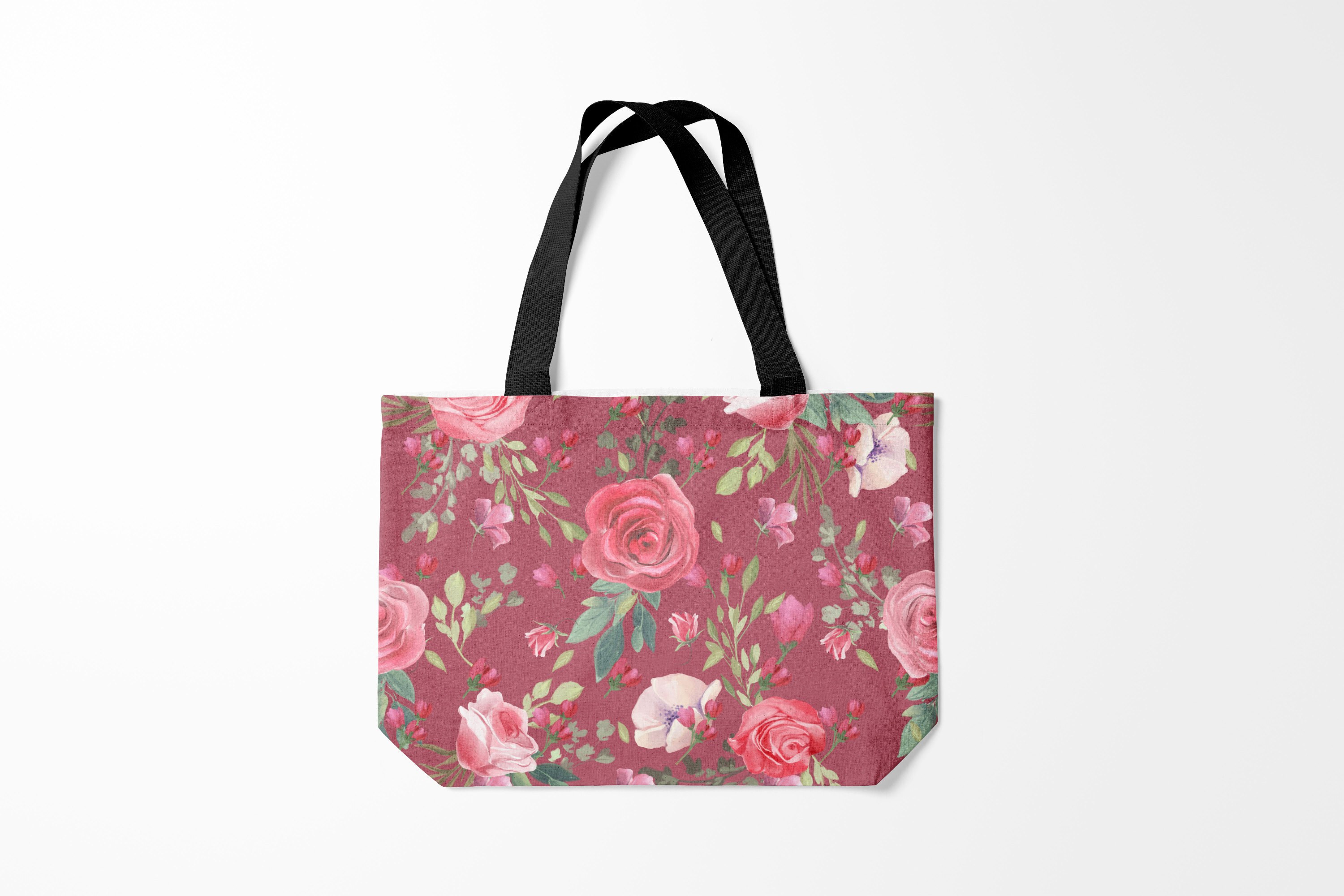 

Сумка шoппер унисекс Burnettie Big pictures rose, бордовый, Big pictures rose