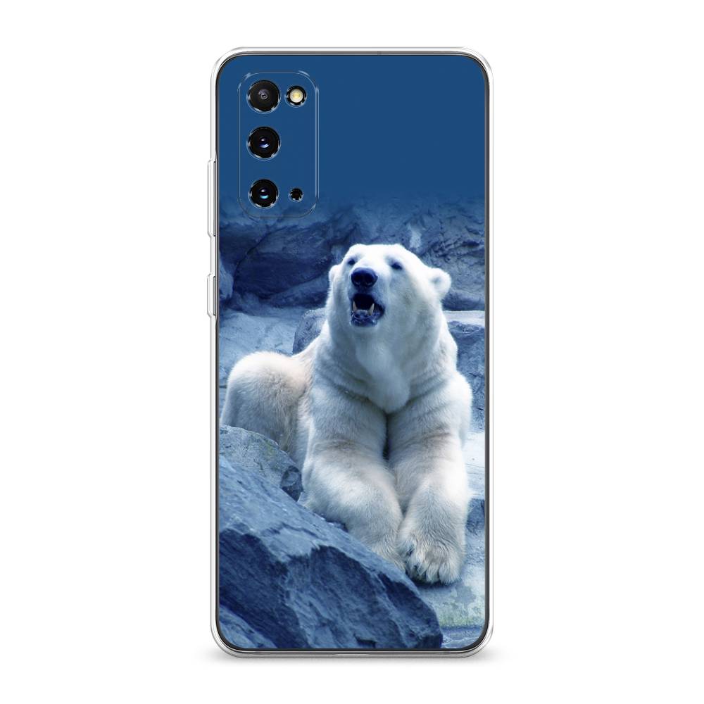 

Чехол для Samsung Galaxy S20 "Белый медведь", Голубой;белый, 29250-1