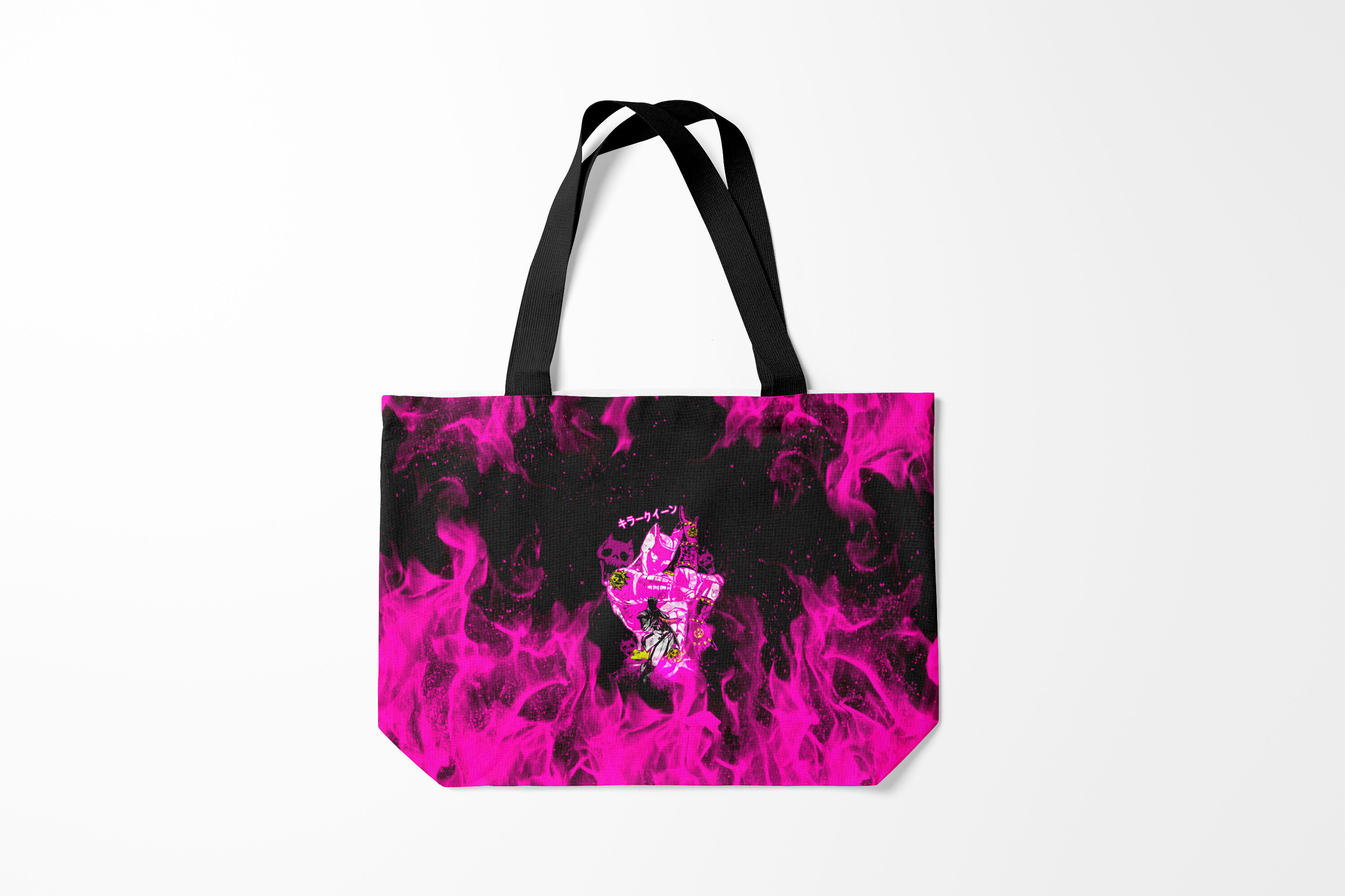 

Сумка шoппер унисекс Burnettie JoJo Bizarre Adventure, черный; розовый, JoJo Bizarre Adventure