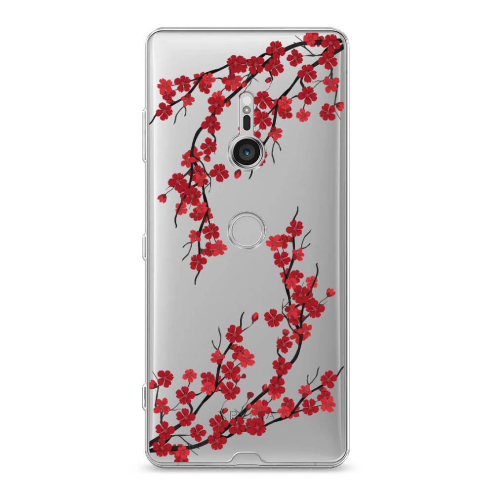 фото Чехол на sony xperia xz3 "красная сакура" case place