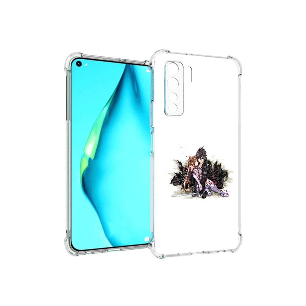 

Чехол MyPads Tocco для Huawei Nova 7 SE аниме асуна, Прозрачный, Tocco