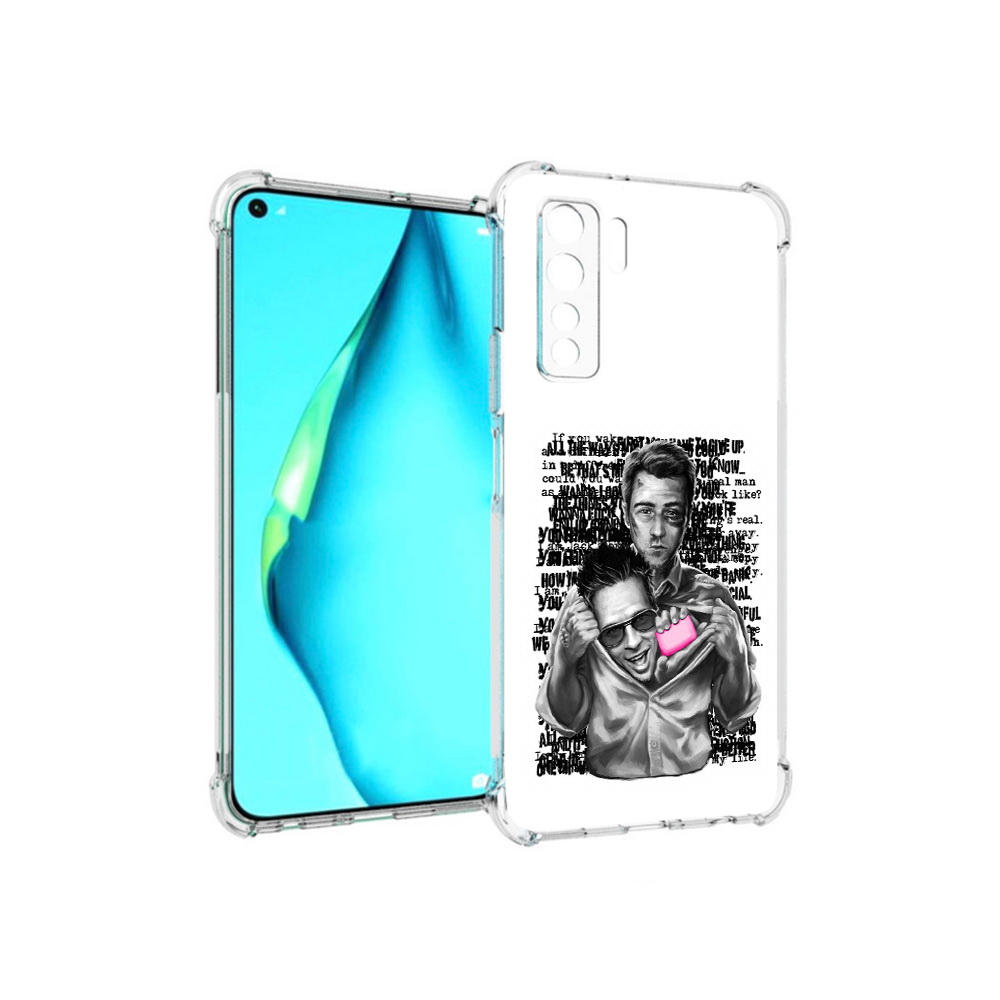 

Чехол MyPads Tocco для Huawei Nova 7 SE бойцовский клуб, Прозрачный, Tocco