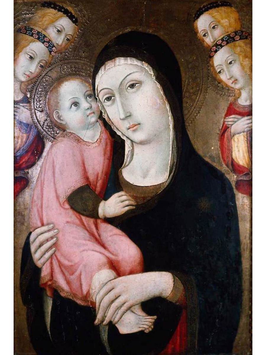 

Постер DRABS A3 Сано ди Пьетро Virgin and Child with Four Angels
