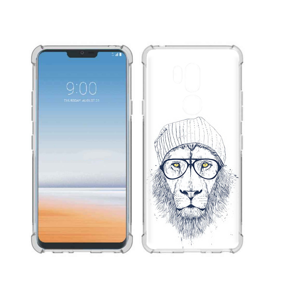 

Чехол MyPads Tocco для LG G7 ThinQ хиппи лев, Прозрачный, Tocco