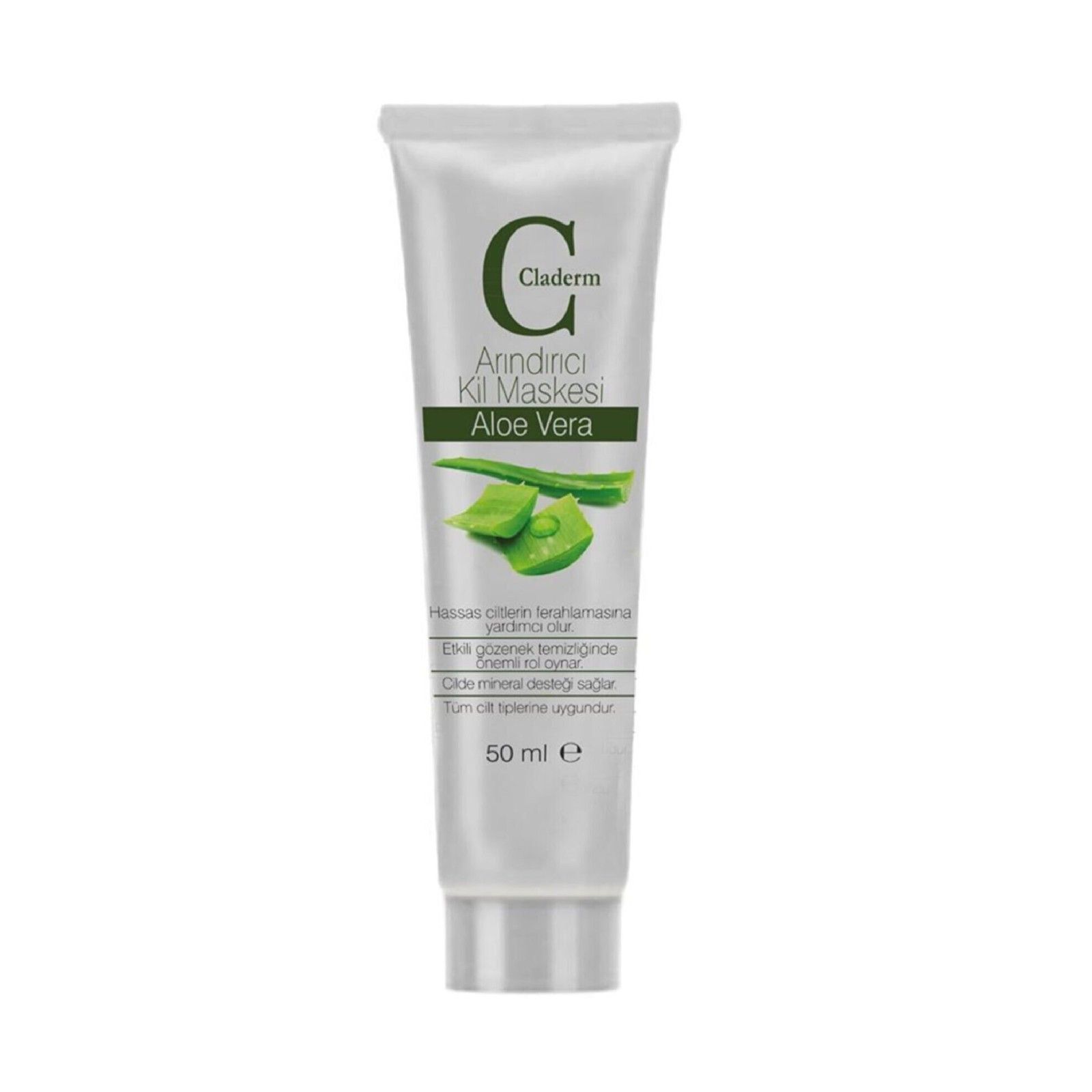 

Маска для лица Claderm Aloe Vera Алоэ вера глиняная противовоспалительная 50 мл