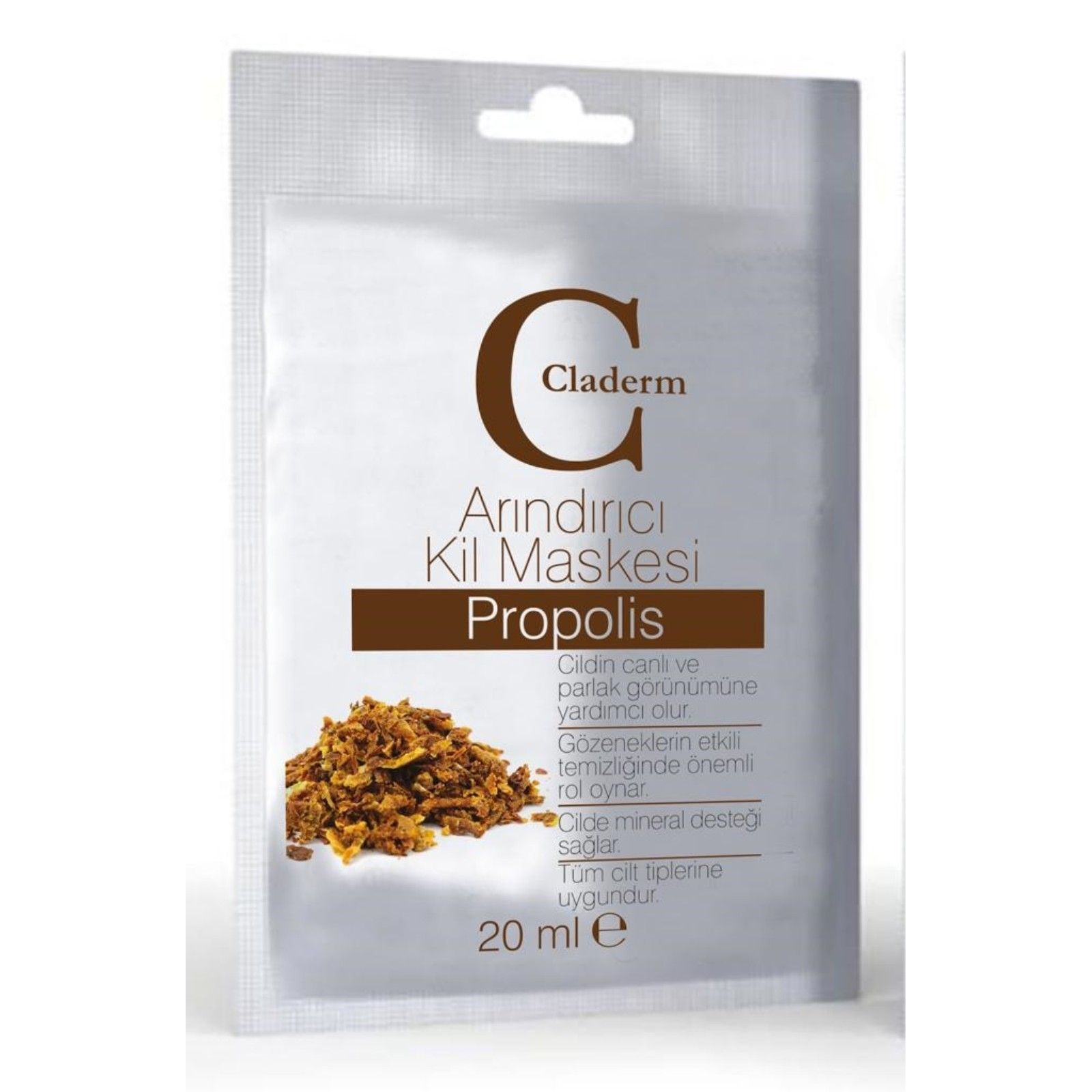 

Маска для лица Claderm Propolis Прополис глиняная увлажняющая 20 мл