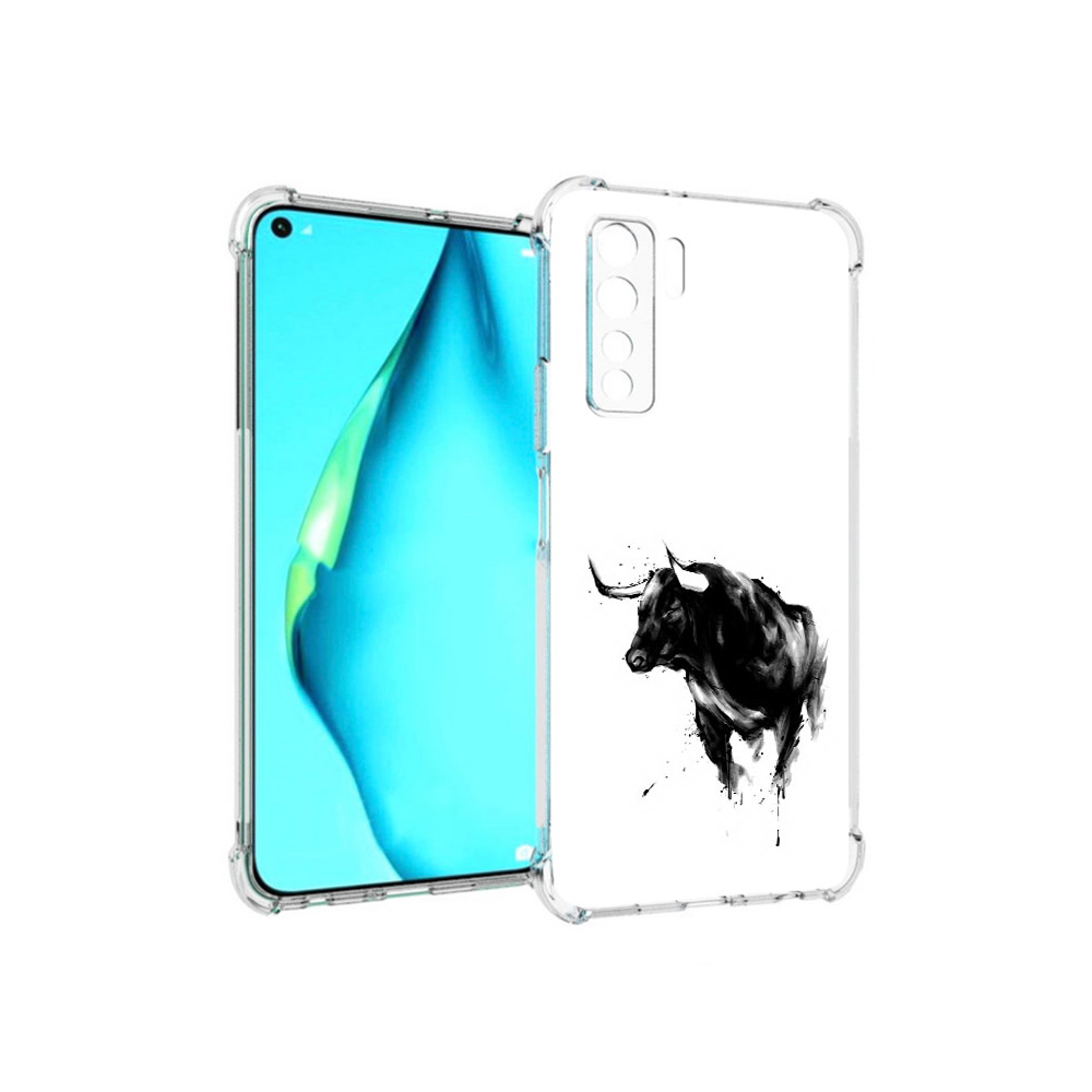 

Чехол MyPads Tocco для Huawei Nova 7 SE бык, Прозрачный, Tocco