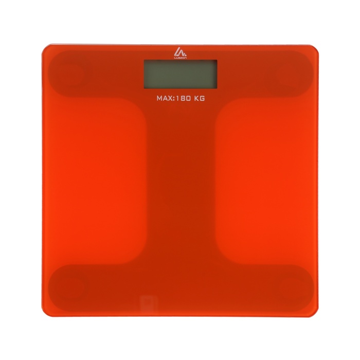 Весы напольные Luazon Home LVE-006 оранжевый весы luazon lvu 04 портативные электронные до 200 г серые