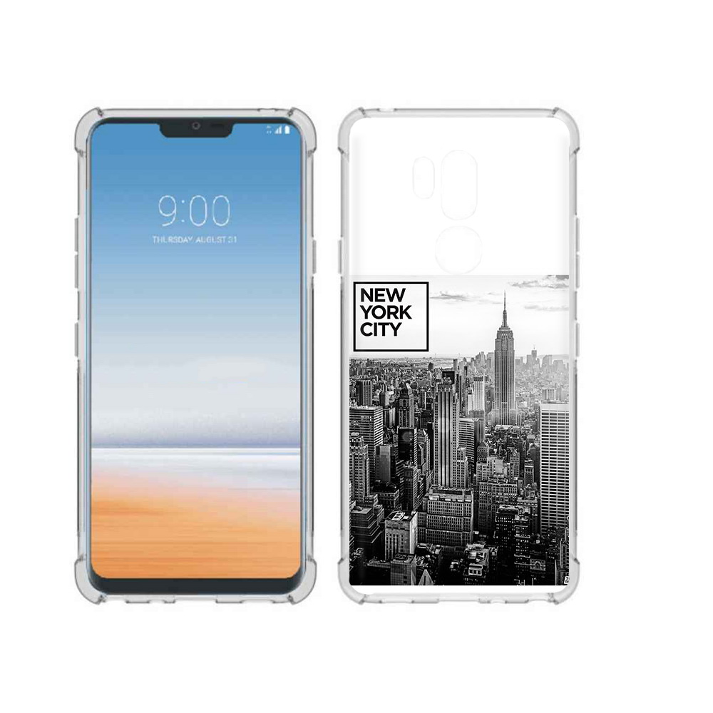 

Чехол MyPads Tocco для LG G7 ThinQ черно белый ньюерк, Прозрачный, Tocco