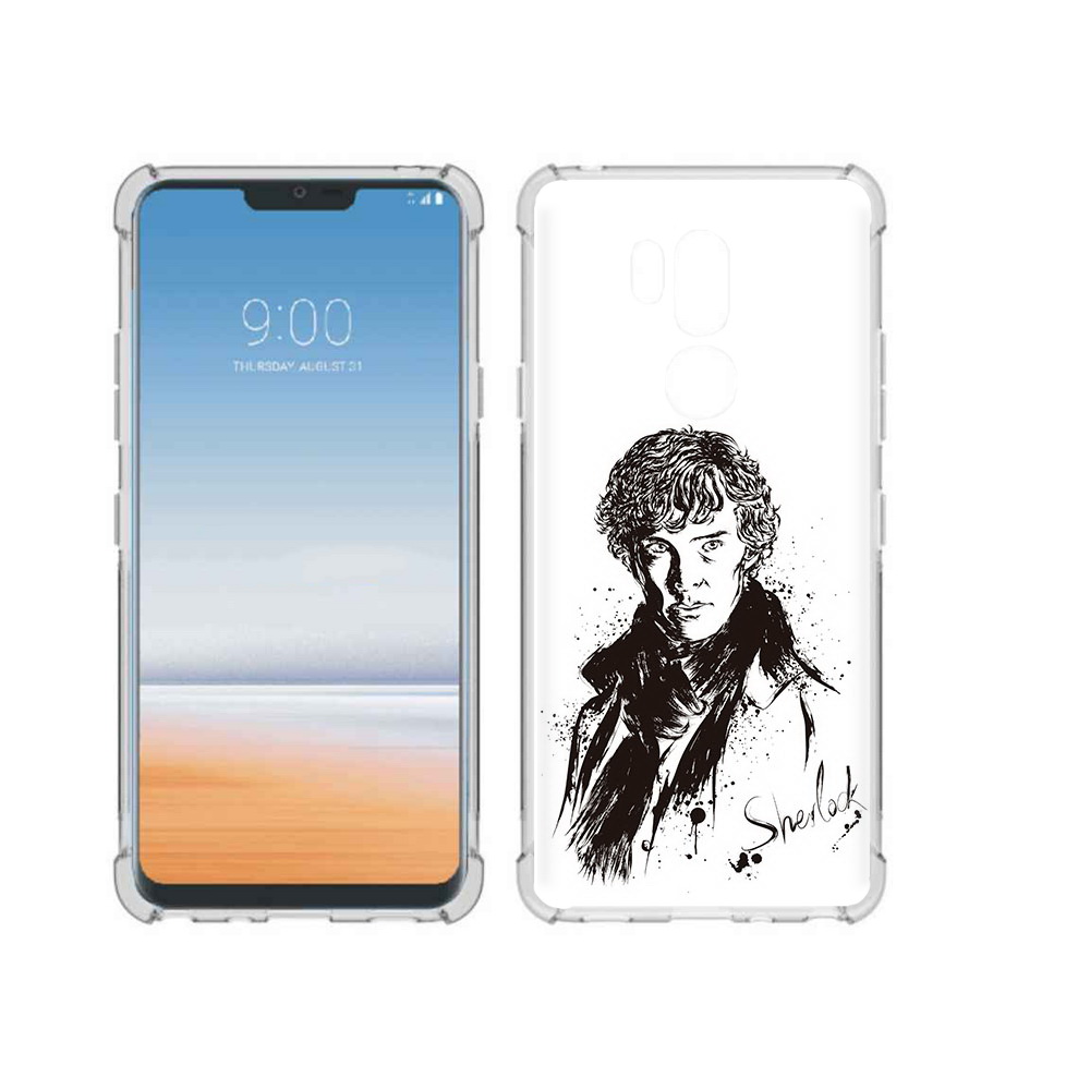 

Чехол MyPads Tocco для LG G7 ThinQ шерлок холмс портрет, Прозрачный, Tocco