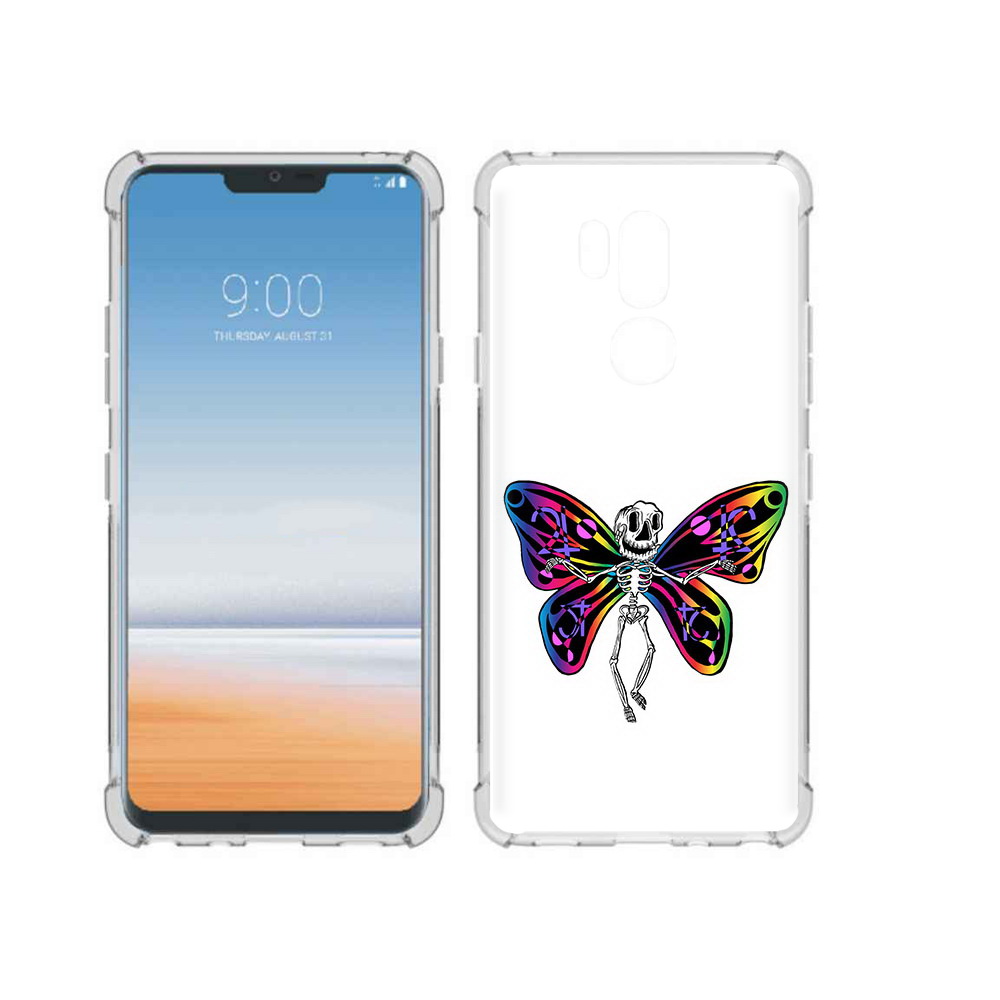 

Чехол MyPads Tocco для LG G7 ThinQ эффект бабочки, Прозрачный, Tocco