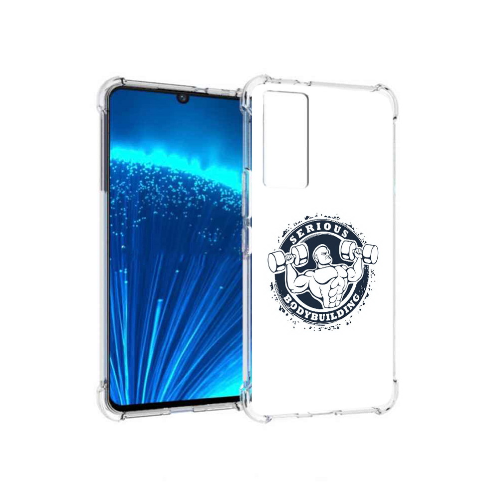 

Чехол MyPads Tocco для Vivo V21E бодибилдинг воля к победе (PT226954.394.231), Прозрачный, Tocco