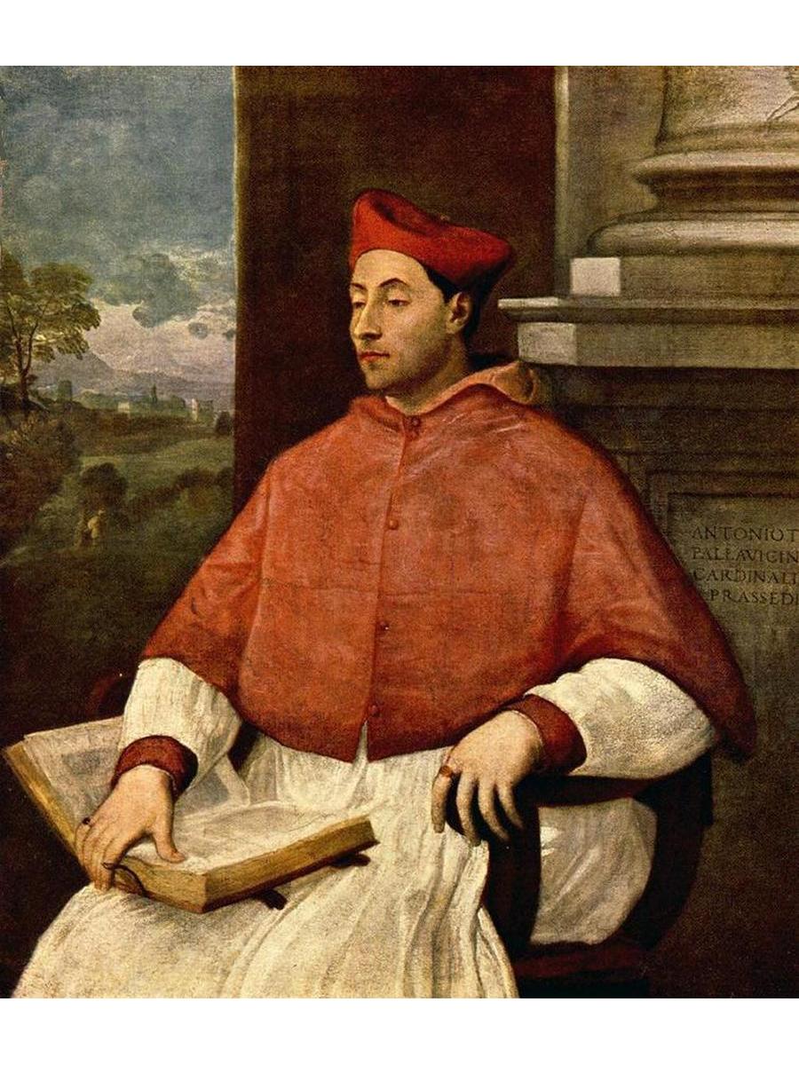 

Постер DRABS A3 Себастьяно дель Пьомбо Portrait of Antonio Cardinal Pallavicini