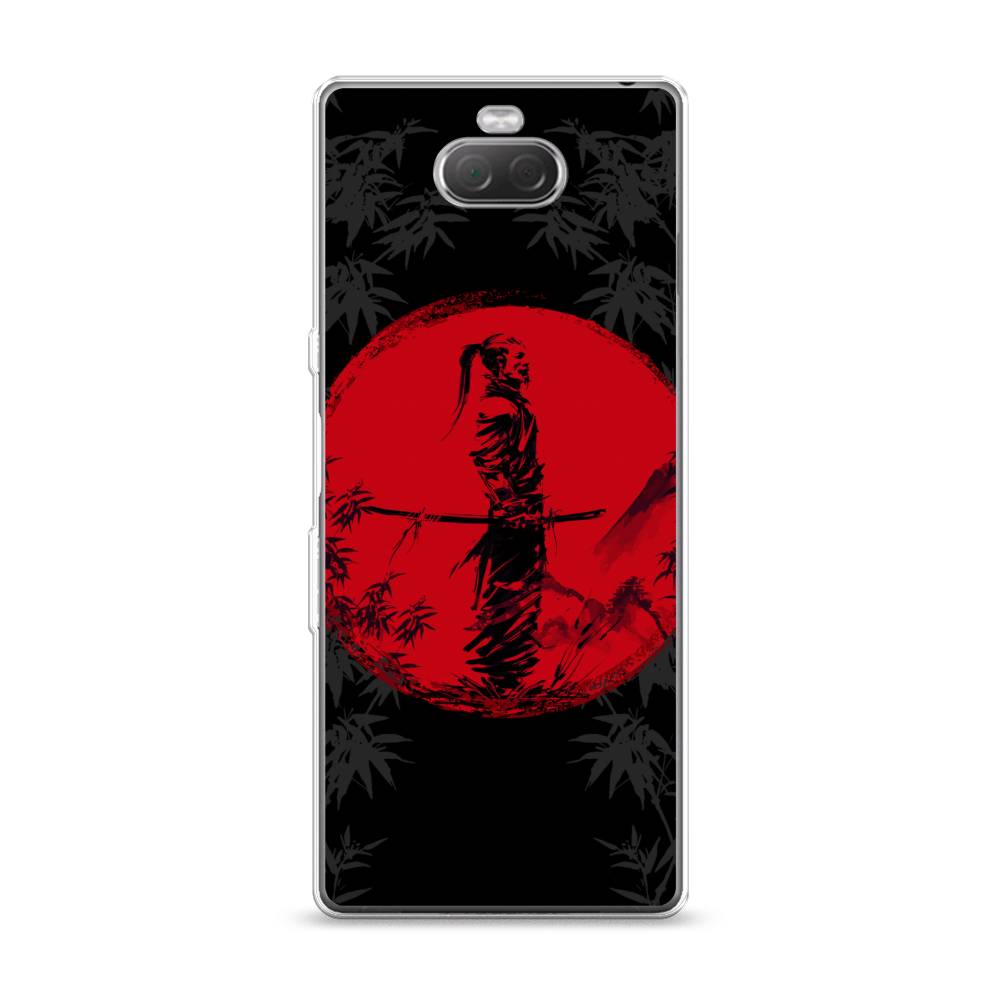 

Чехол на Sony Xperia XA3 "Самурай на красном фоне", Черный;красный;серый, 53750-4