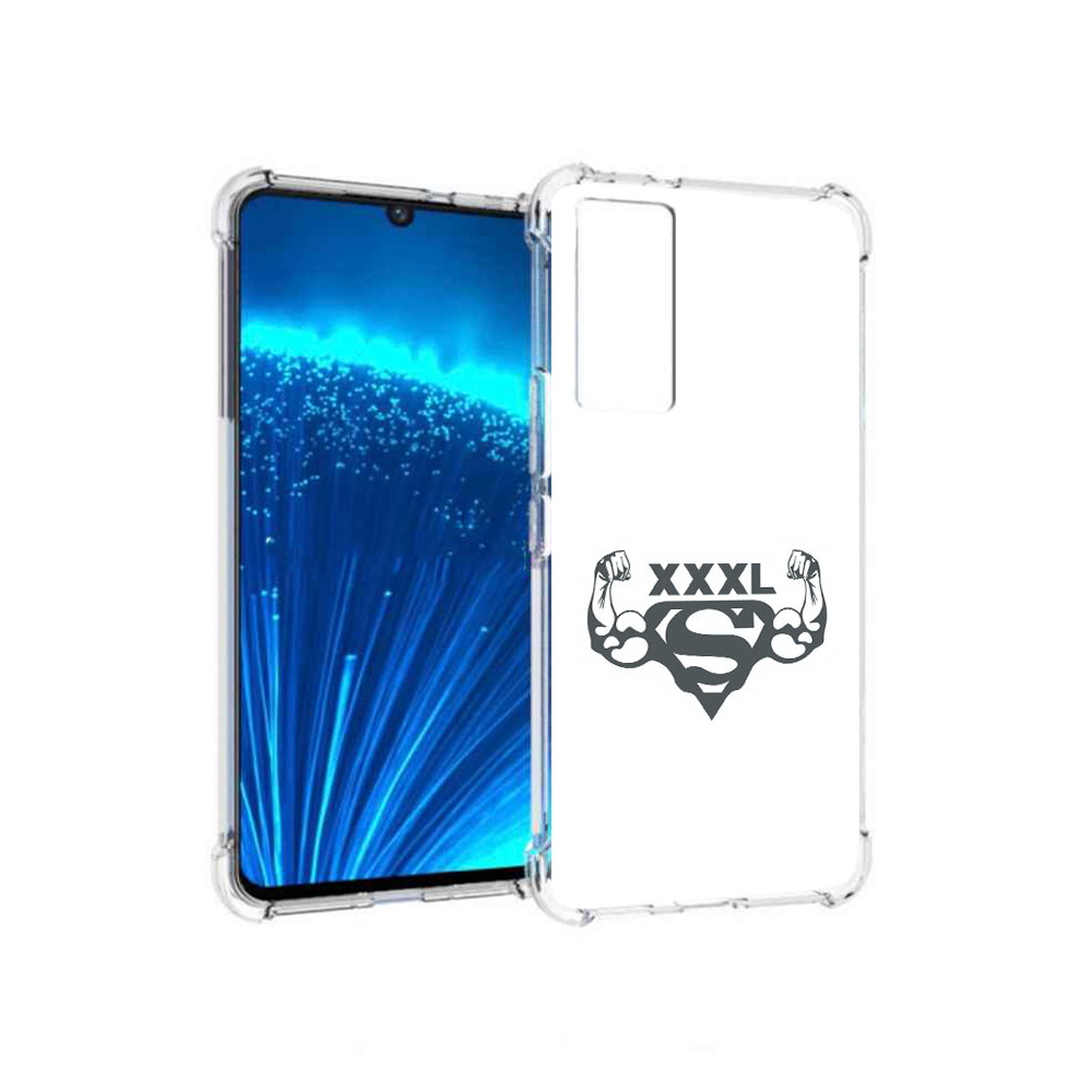 

Чехол MyPads Tocco для Vivo V21E бодибилдинг супермен (PT226954.394.237), Прозрачный, Tocco