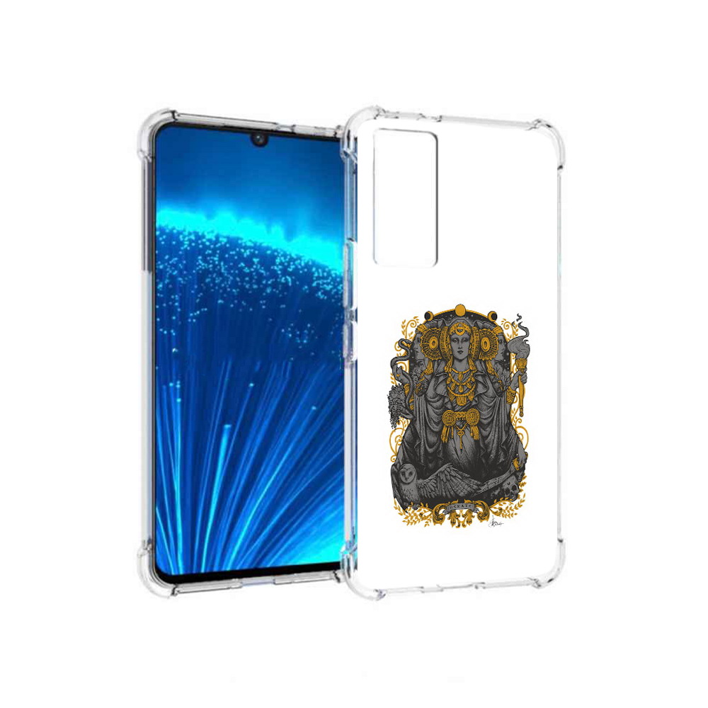 Чехол MyPads Tocco для Vivo V21E божество с золотыми элементами (PT226954.394.241)