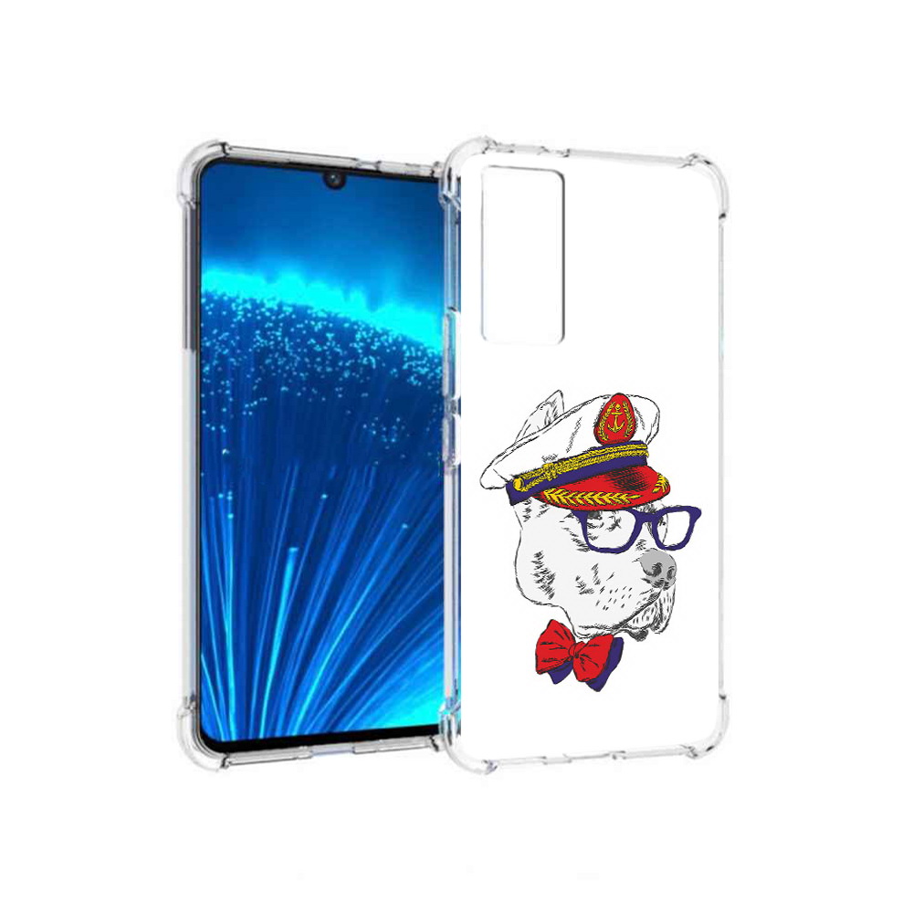 

Чехол MyPads Tocco для Vivo V21E бульдог (PT226954.394.251), Прозрачный, Tocco