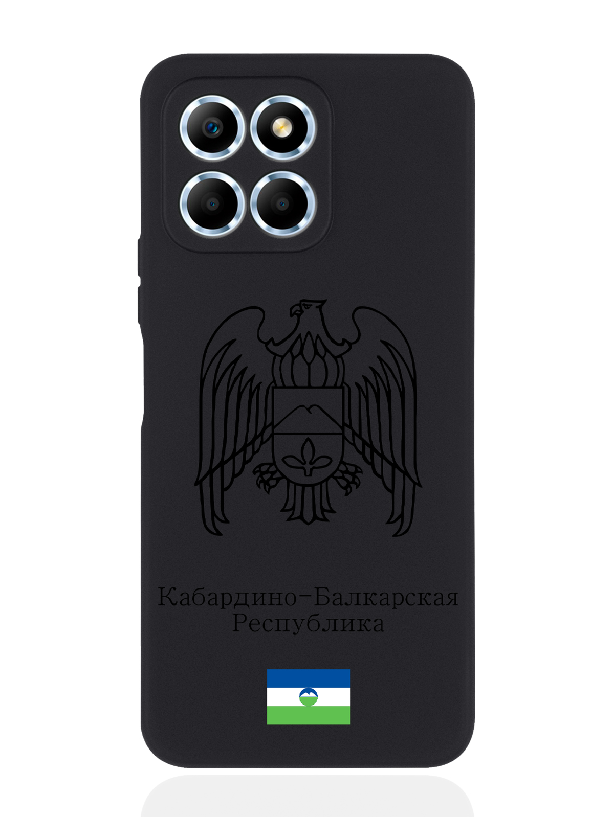 

Чехол SignumCase для Honor X6 Черный лаковый Герб Кабардино-Балкарской Республики черный