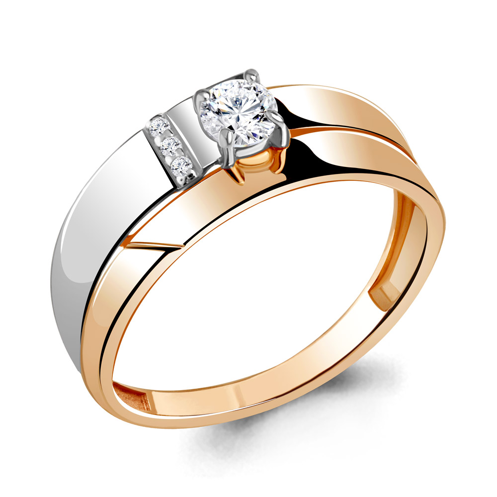 

Кольцо из красного золота с бриллиантом Aquamarine Aquamarine 962844Ак_585_кз р. 17,5, 962844Ак_585_кз