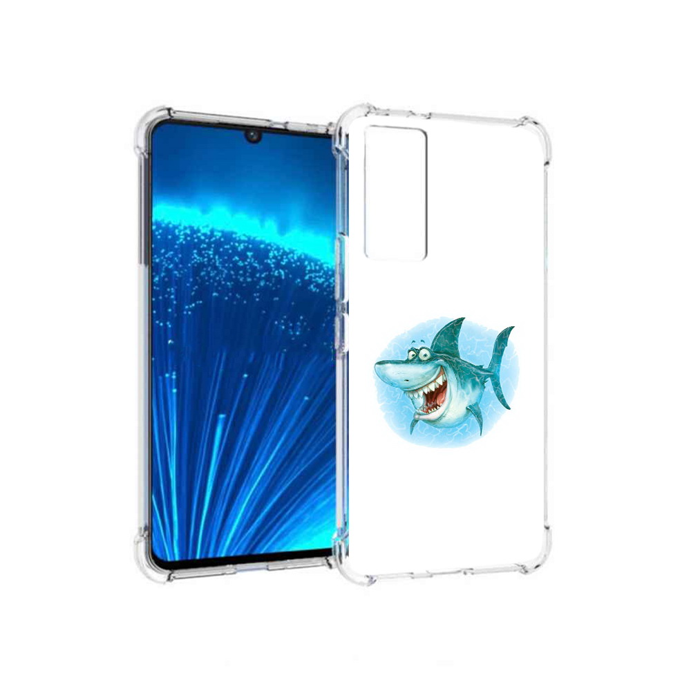 

Чехол MyPads Tocco для Vivo V21E веселая акула (PT226954.394.261), Прозрачный, Tocco