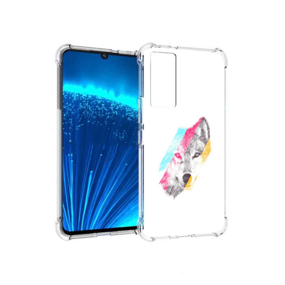 

Чехол MyPads Tocco для Vivo V21E волк градиент (PT226954.394.268), Прозрачный, Tocco