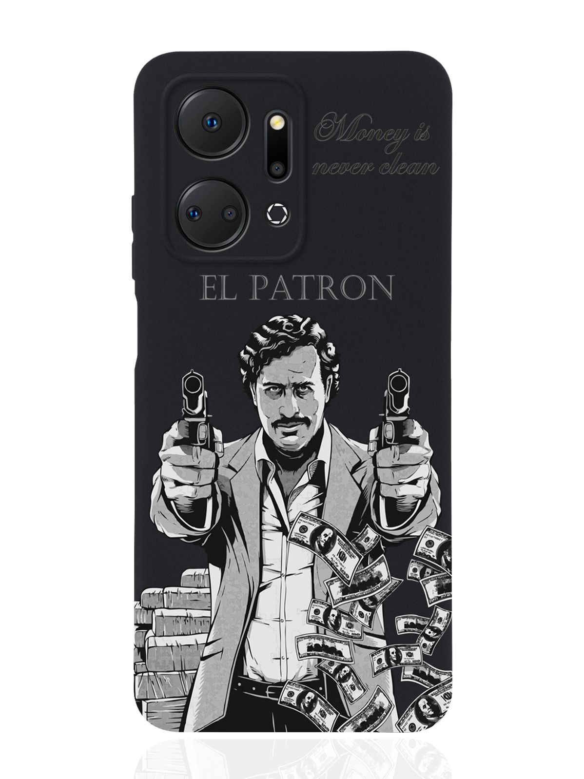 

Чехол MustHaveCase для Honor X7a Пабло Эскобар черный, Серый;черный