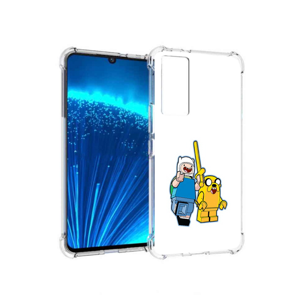 

Чехол MyPads Tocco для Vivo V21E время приключений лего (PT226954.394.274), Прозрачный, Tocco
