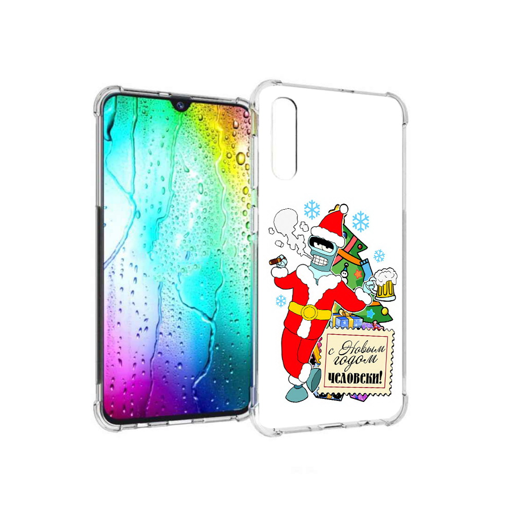 Чехол MyPads Tocco для Samsung Galaxy A30s С новым годом человеки (PT226907.519.150)