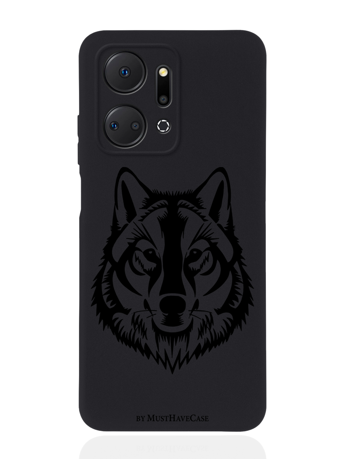 

Чехол MustHaveCase для Honor X7a Волк черный