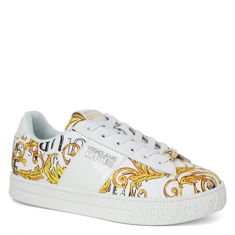 

Кеды женские Versace Jeans Couture 74VA3SKA белые 35 EU, Белый, 74VA3SKA