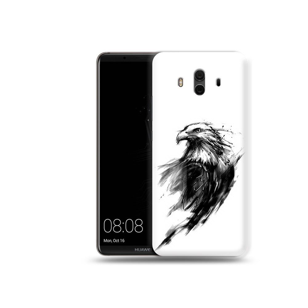 

Чехол MyPads Tocco для Huawei Mate 10 чб птица (PT88364.53.670), Прозрачный, Tocco