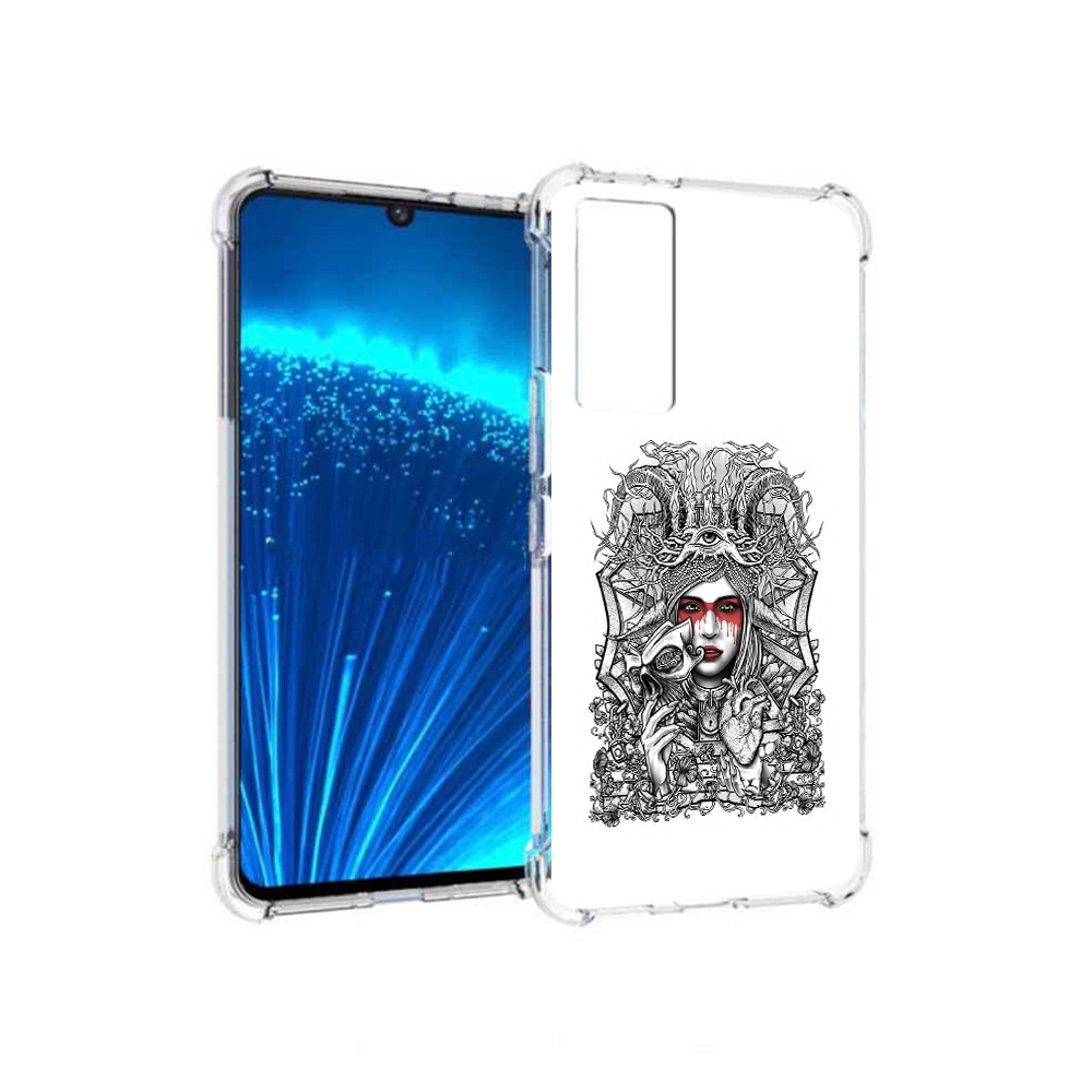 

Чехол MyPads Tocco для Vivo V21E грусная девушка (PT226954.394.302), Прозрачный, Tocco