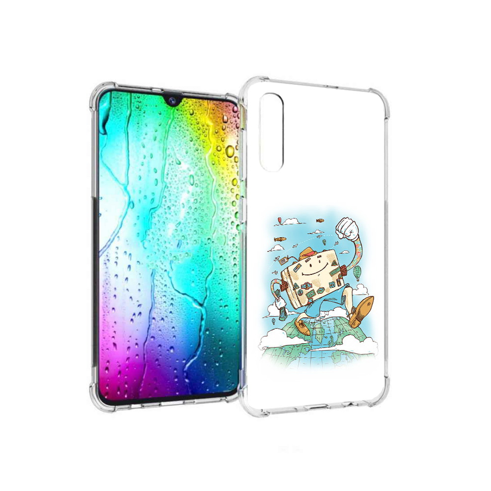 Чехол MyPads Tocco для Samsung Galaxy A30s Счастливый чемодан (PT226907.519.166)