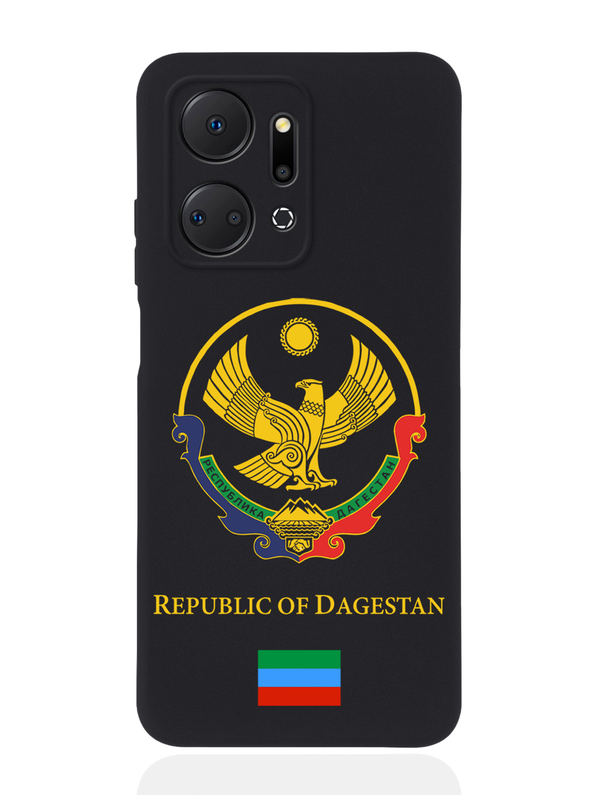 

Чехол SignumCase для Honor X7a Герб Дагестана черный, Разноцветный
