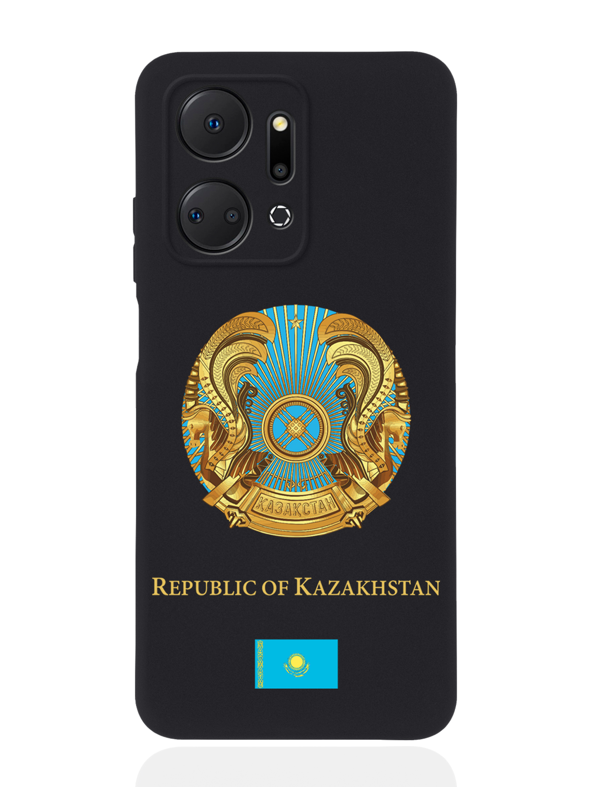 

Чехол SignumCase для Honor X7a Герб Казахстана черный, Разноцветный