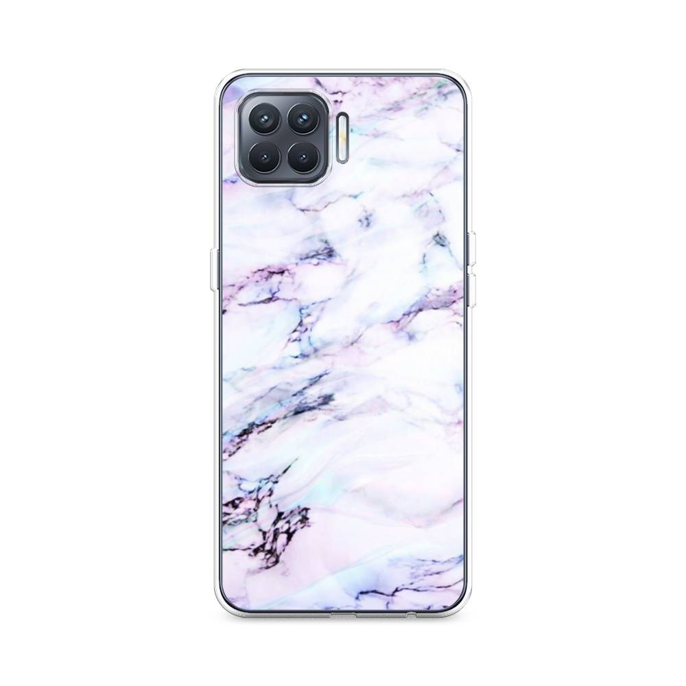 

Чехол для Oppo Reno 4 Lite/A93 "Радужный мрамор", Серый;фиолетовый, 254550-3