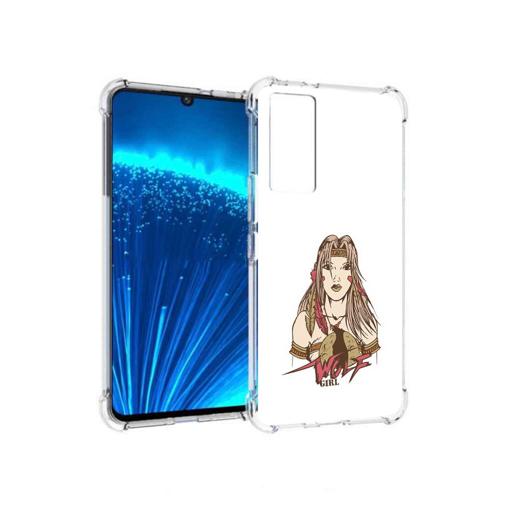 

Чехол MyPads Tocco для Vivo V21E девушка волк (PT226954.394.306), Прозрачный, Tocco