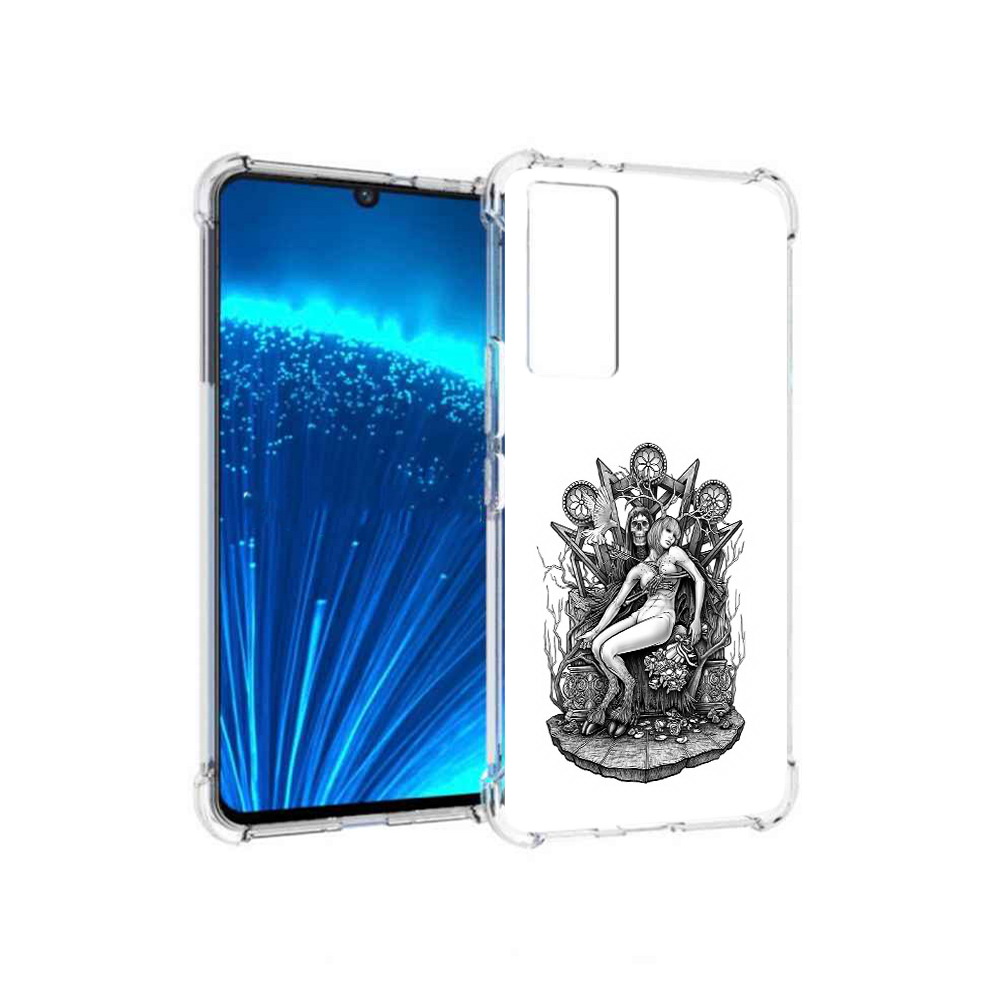 

Чехол MyPads Tocco для Vivo V21E девушка на троне (PT226954.394.309), Прозрачный, Tocco