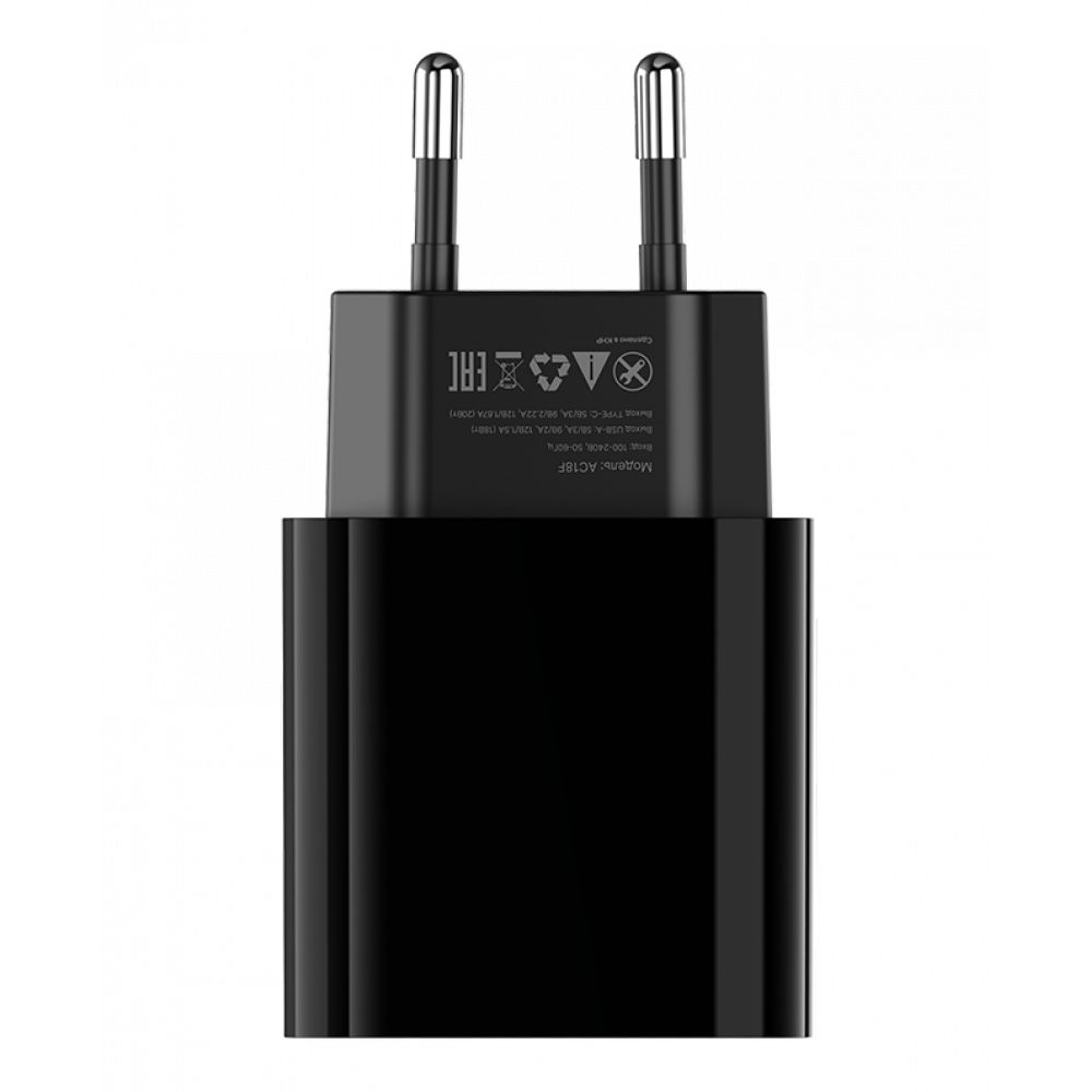 фото Сетевое зарядное устройство alteracs usb type c ac18f black